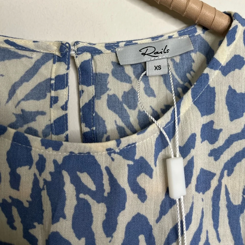 NEW Rails Inez Dress- in Blue Mixed Animal - Picture 7 of 10